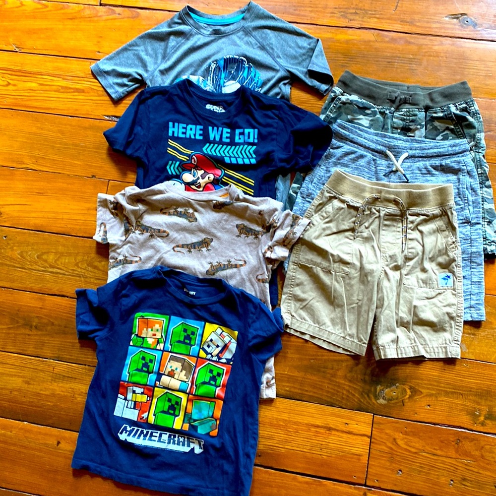 Boys size 6/7 shirts and shorts